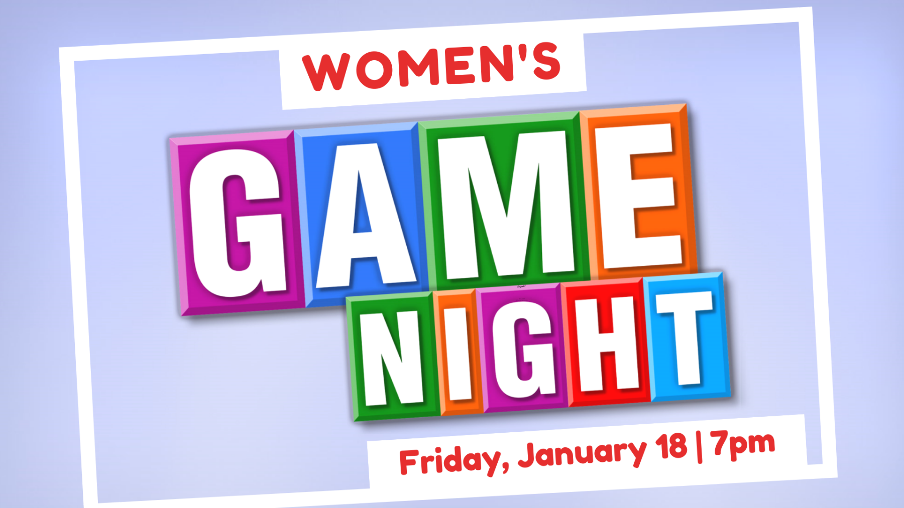 Ladies' Game Night TriVillage Christian Church